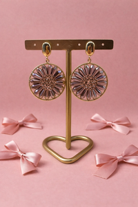 Oorbellen silver petal - Zilver