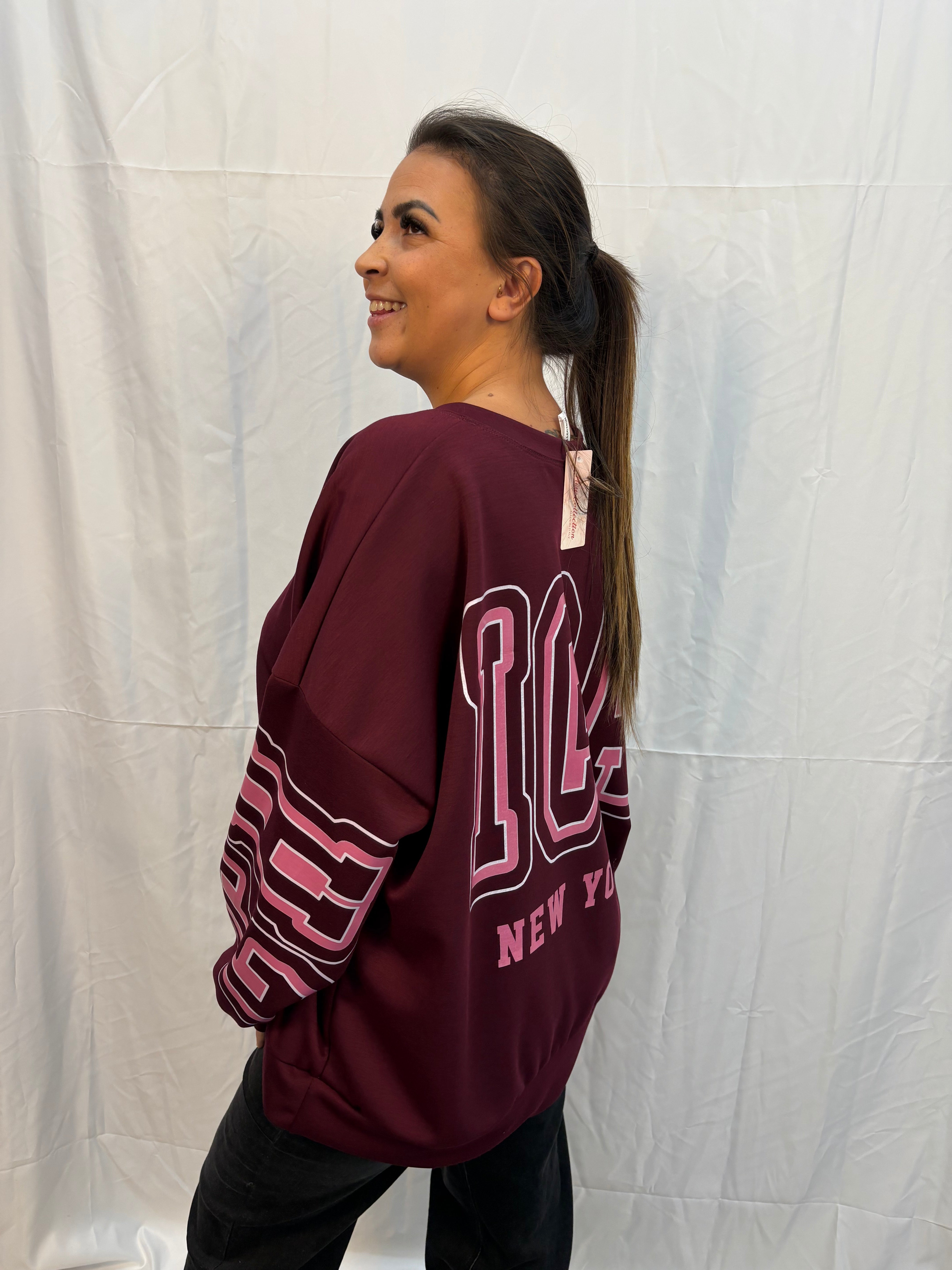 Mandy trui - Bordeaux rood