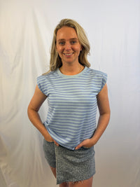 Happy diamond stripe - Blauw