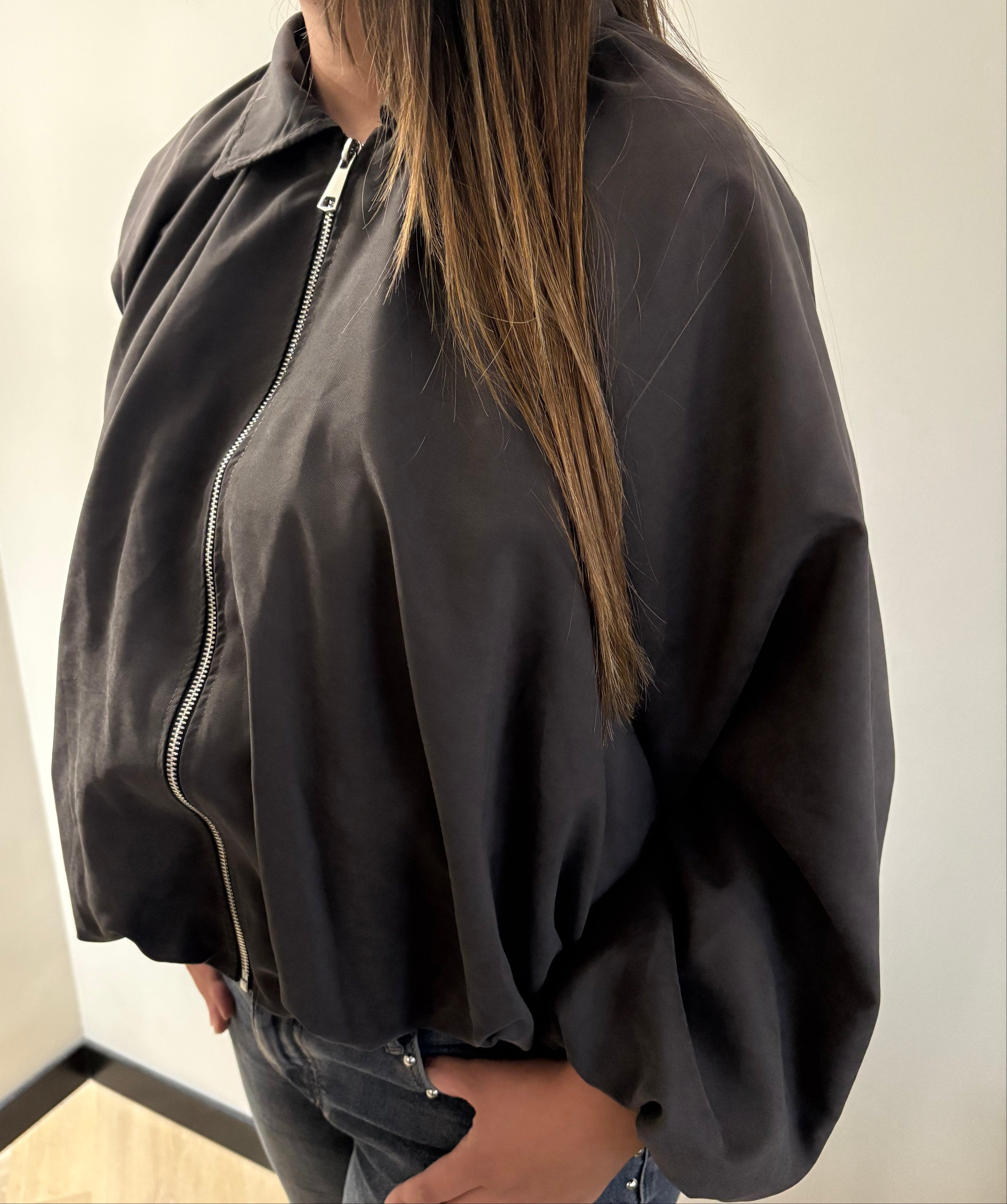 Cathy ballon jacket - Grijs