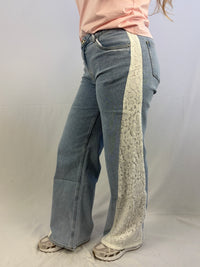 Queen hearts broderie - Jeans