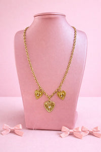 Ketting three hearts - Goud