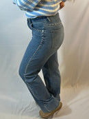 Brenice studs broek - Blauw