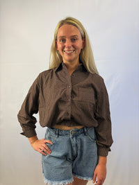 Deliciah blouse - Bruin