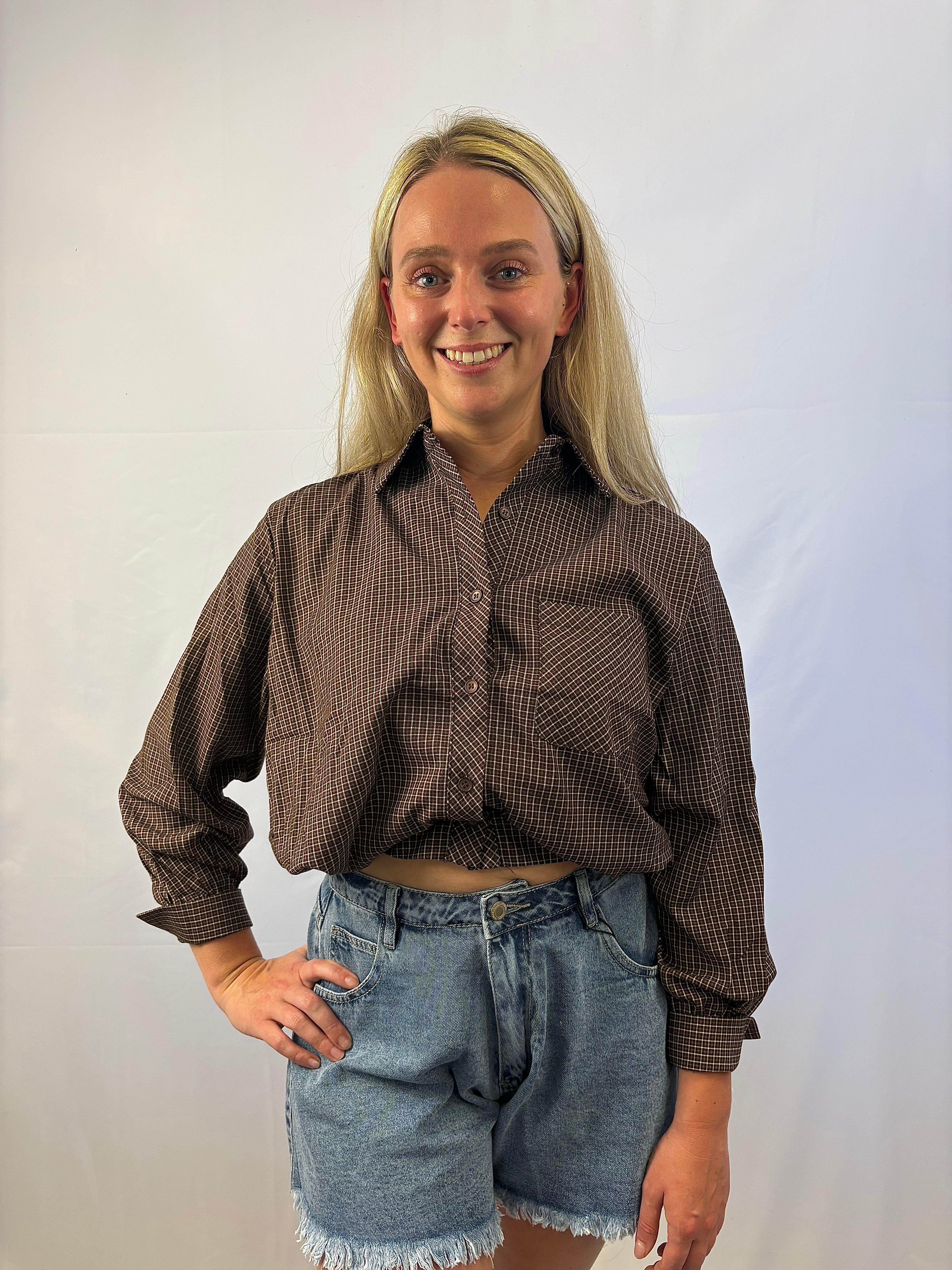 Deliciah blouse - Bruin