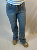 Brenice studs broek - Blauw