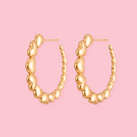 Oorbellen sweetheart circles - Goud