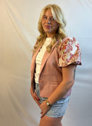 Blossem chic blazer - Roze