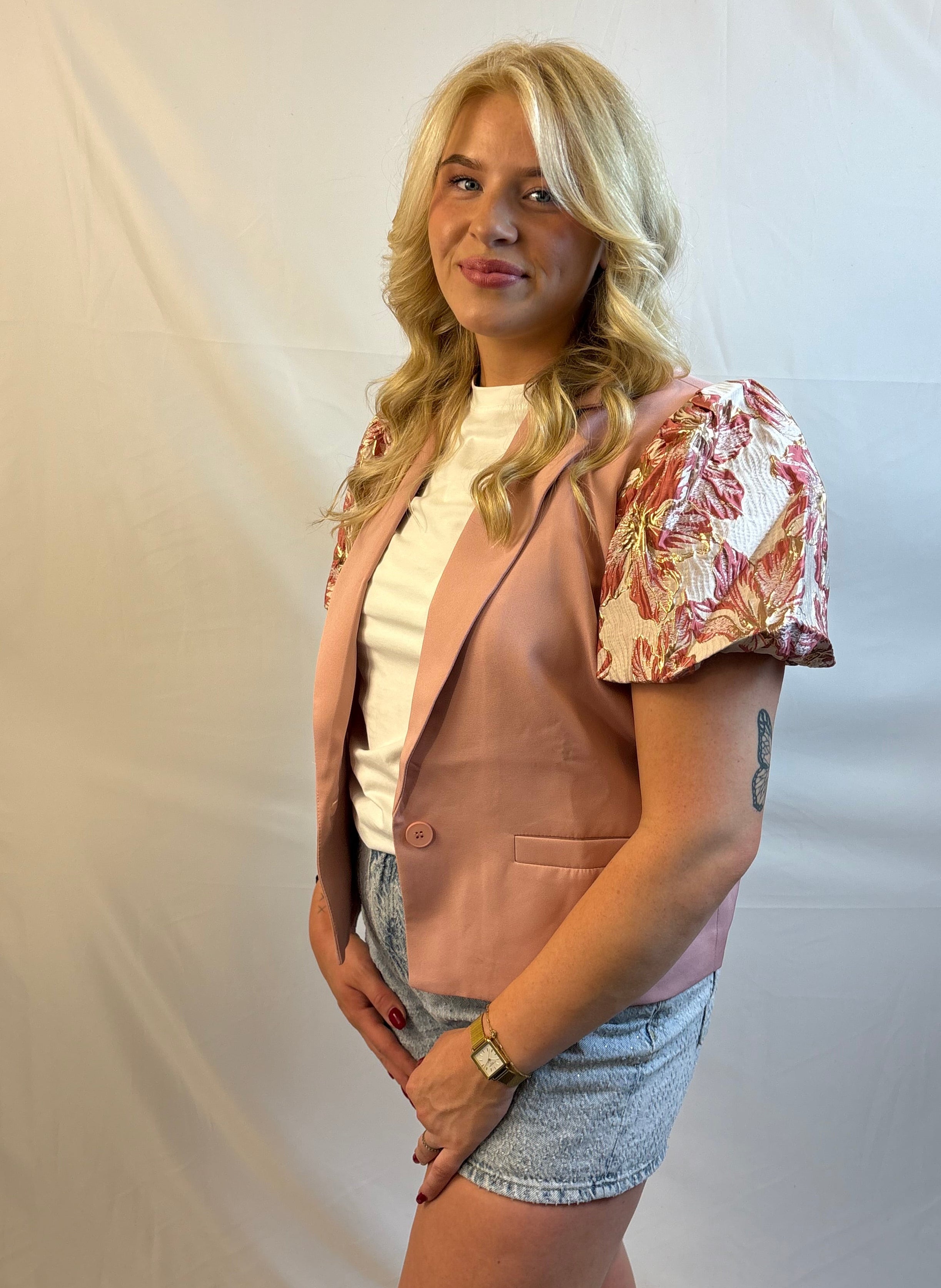 Blossem chic blazer - Roze