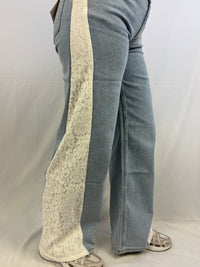 Queen hearts broderie - Jeans
