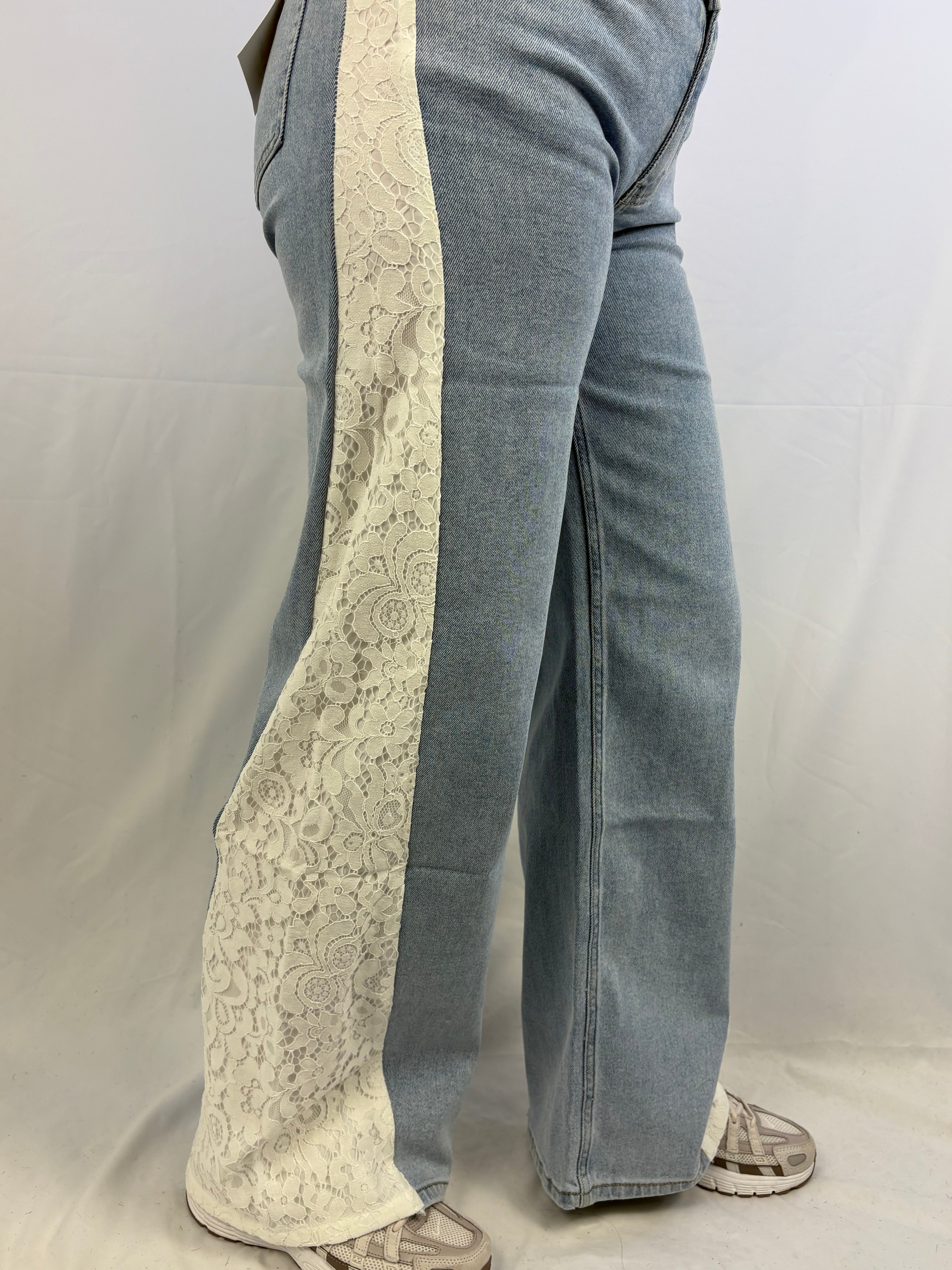 Queen hearts broderie - Jeans