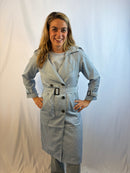 Luxury trenchcoat - Blauw