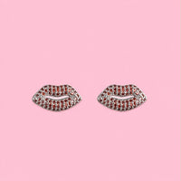 Oorbellen sweet lips - Bruin