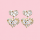 Oorbellen double love - Zilver