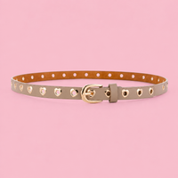 Amour Heart Belt- Khaki