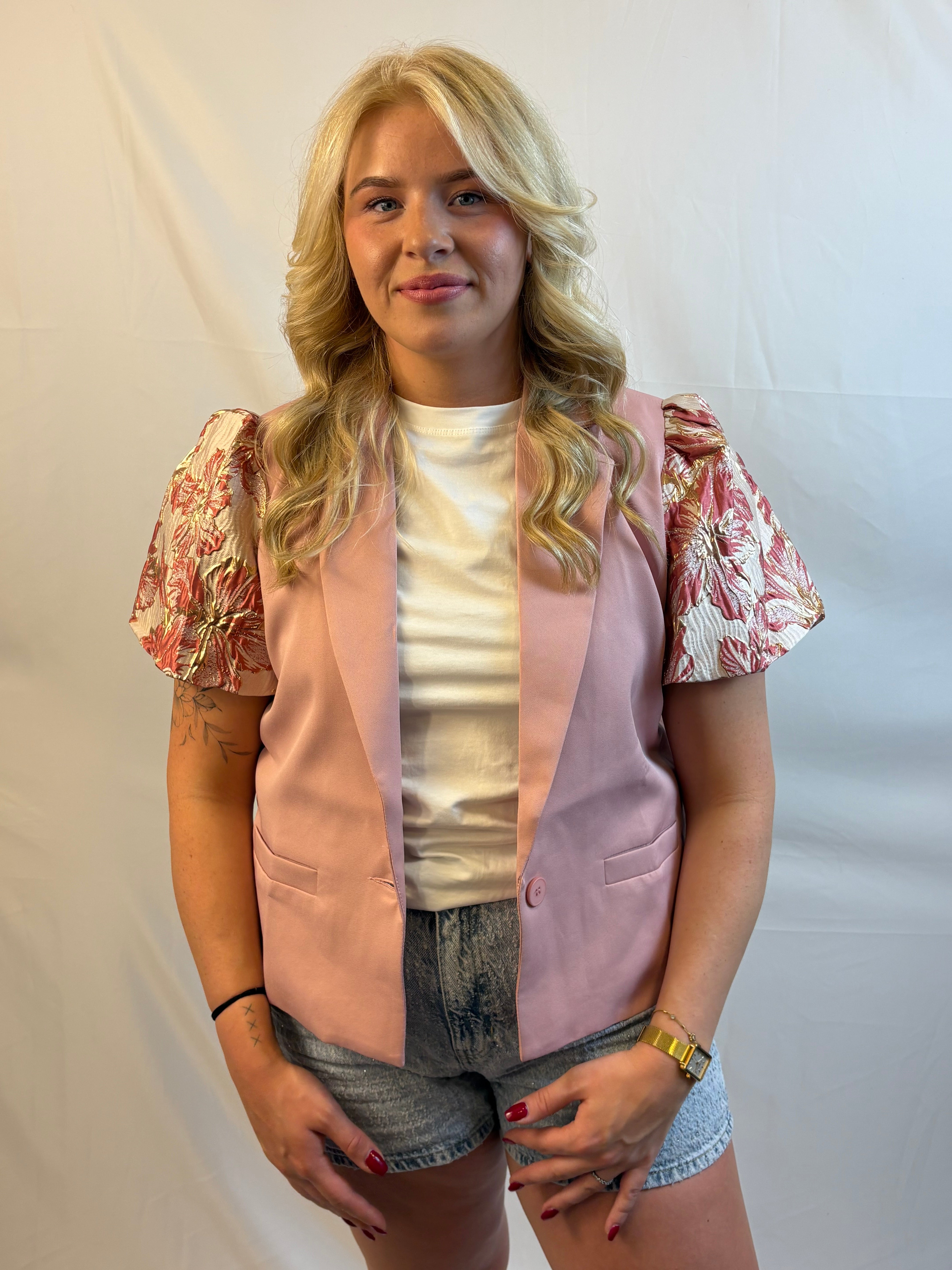 Blossem chic blazer - Roze