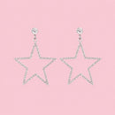 Oorbellen big star - Zilver
