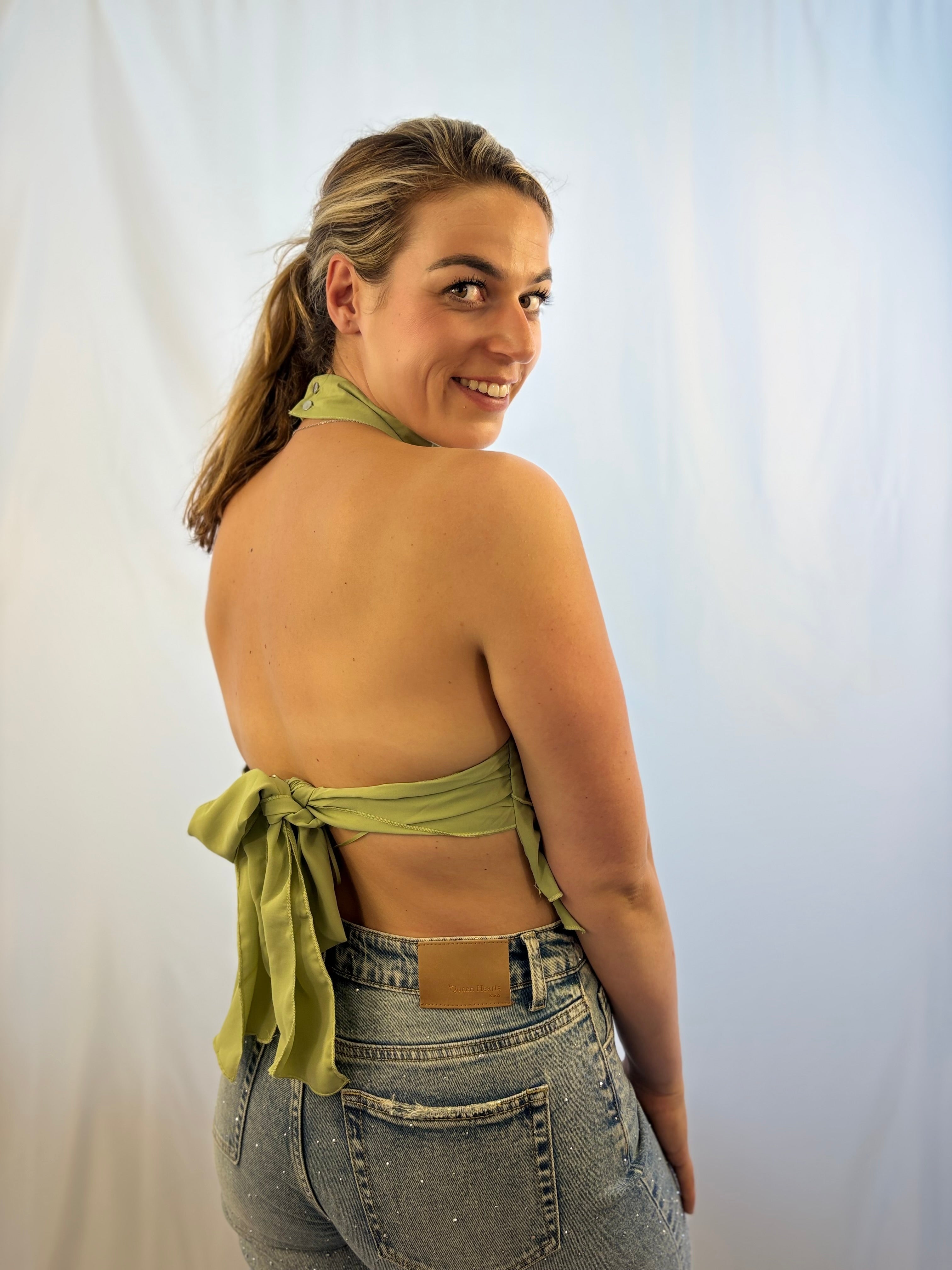 Bubbels top - Groen