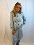 Luxury trenchcoat - Blauw