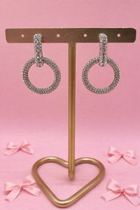 Oorbellen circle chic - Zilver