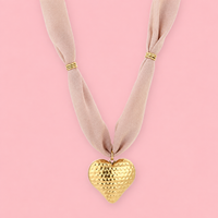 Amour Ketting - Goud/ Beige