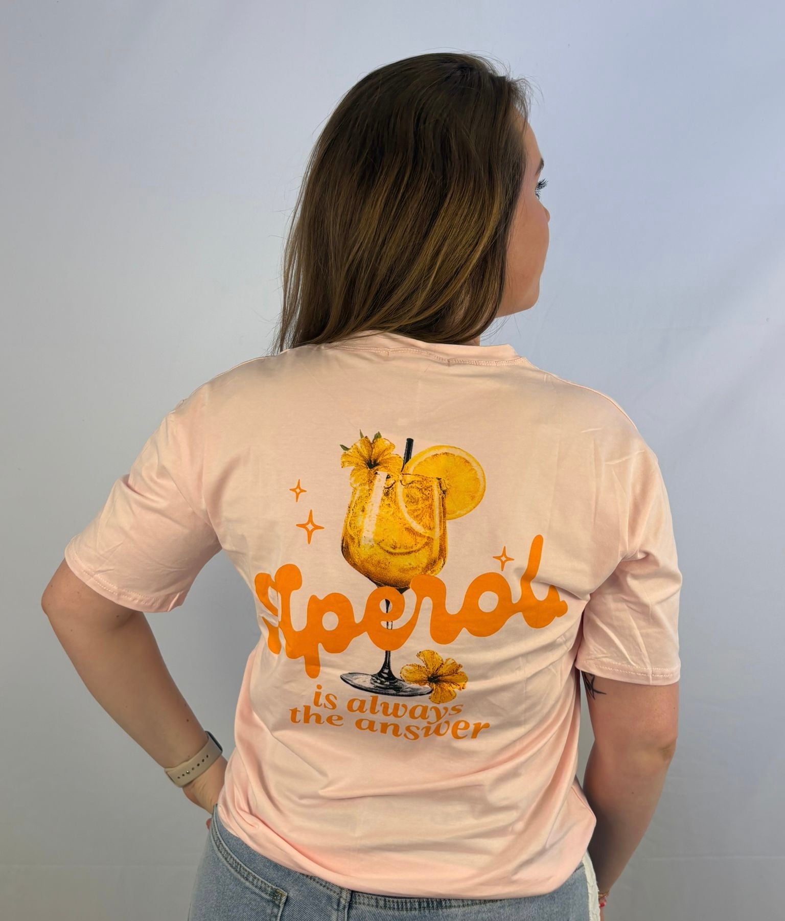 Aperol T-shirt- Licht roze