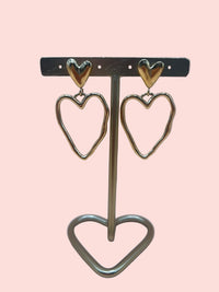 Golden swirl heart - Goud