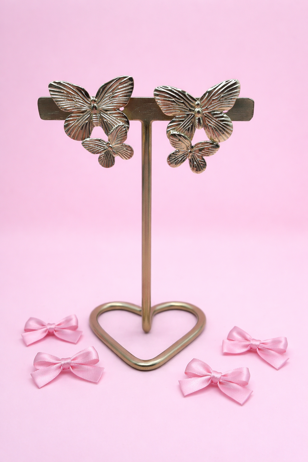Gold butterfly -Oorbel