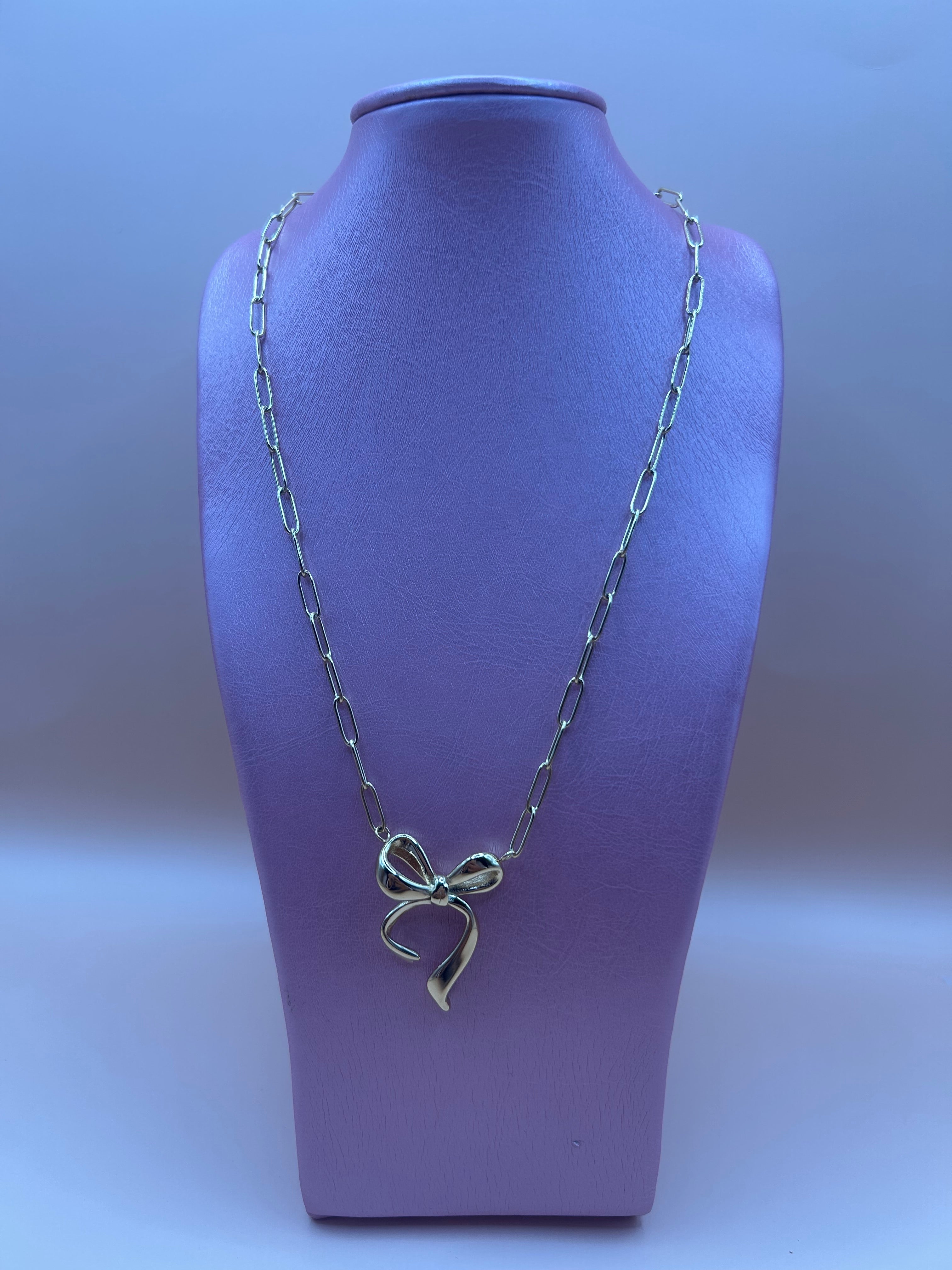 Bow bliss ketting - Goud