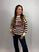 Roos trui - Bordeaux rood