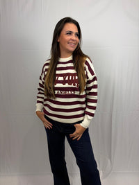 Roos trui - Bordeaux rood