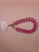 Telefoonkoord -  Donker roze