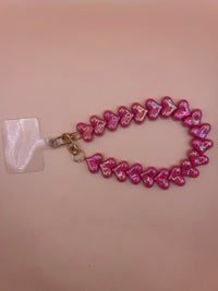 Telefoonkoord -  Donker roze