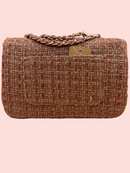 Tweed Glam shoulderbag- Coffee